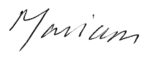 Mariam's signature
